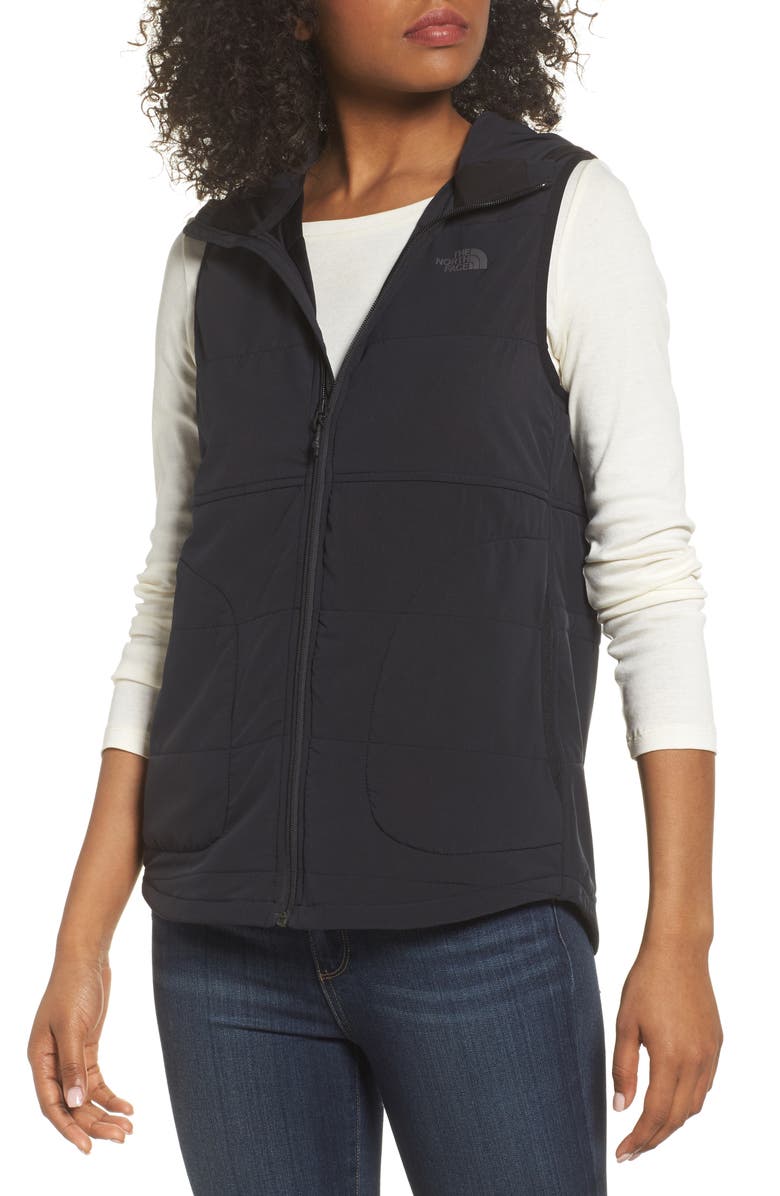 The North Face Mountain Sweatshirt Insulated Hooded Vest, Main, color,