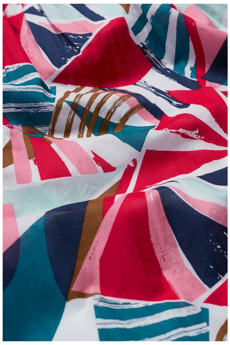 Mevagissey Organic Cotton Midi Skirt, Alternate, color, SPINNAKER SAILS CHALK