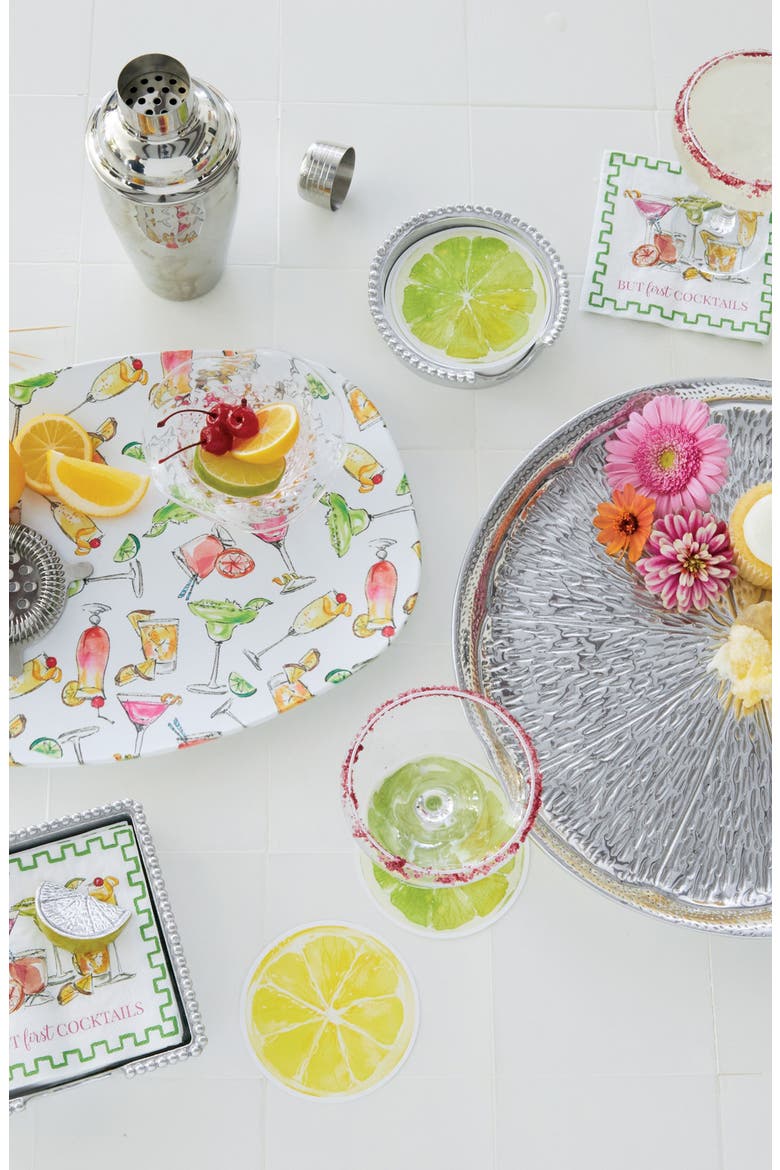 Citrus Slice Serving Platter, Alternate, color, SILVER