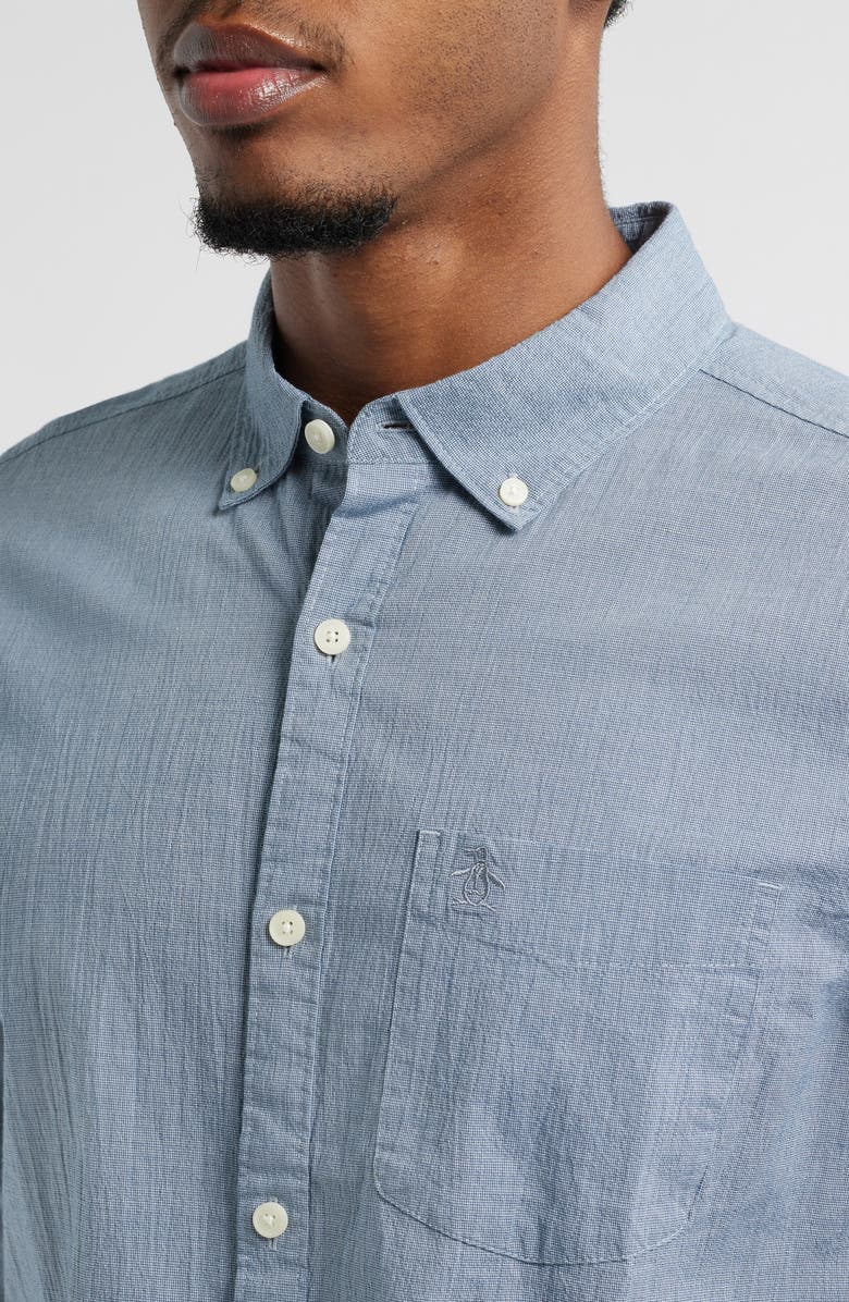Original Penguin Stretch Cotton Button-Down Shirt, Alternate, color, 
