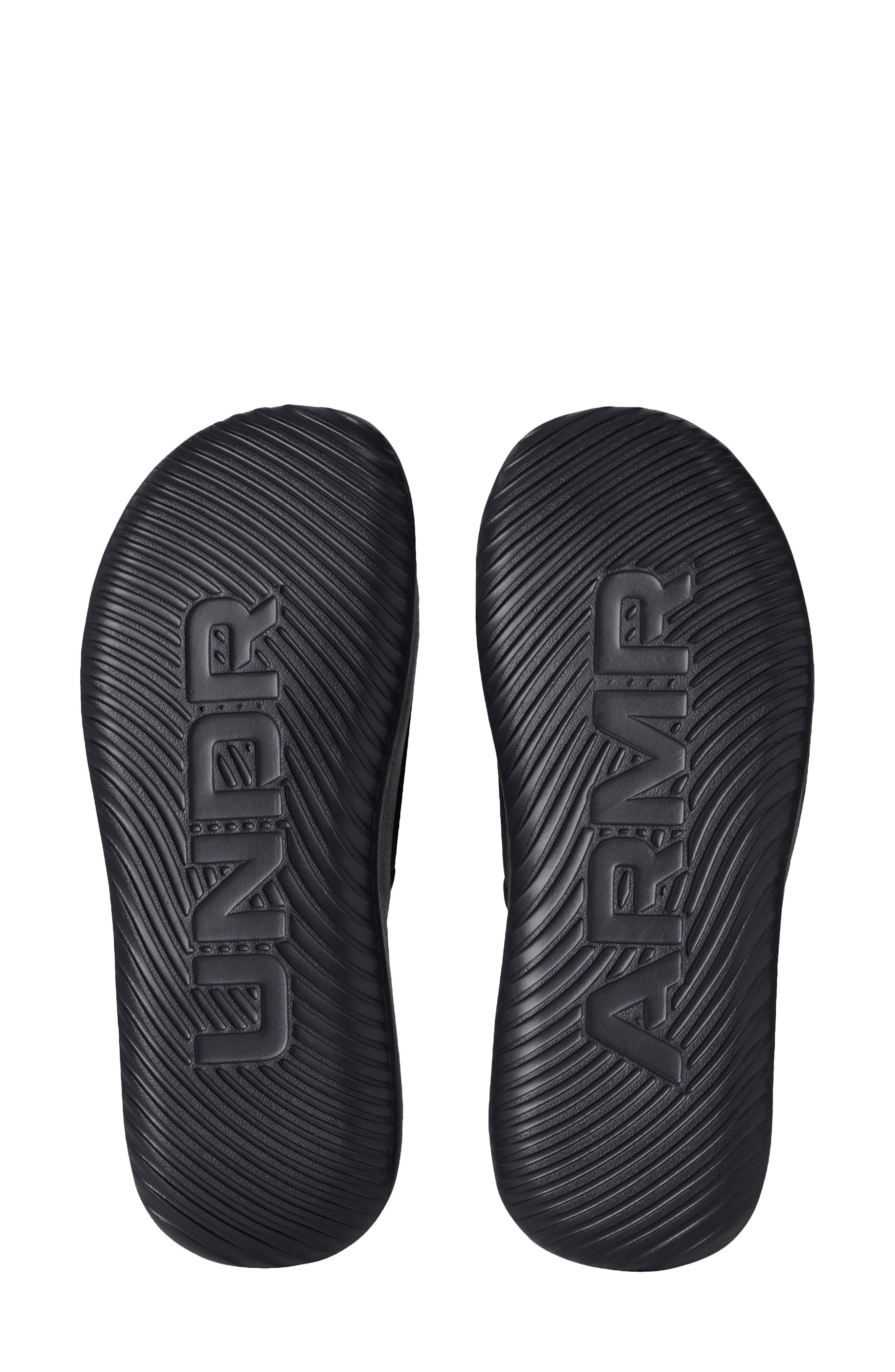 Under Armour UA Ignite Pro 8 Water Resistant Slide Sandal, Alternate, color, Black White