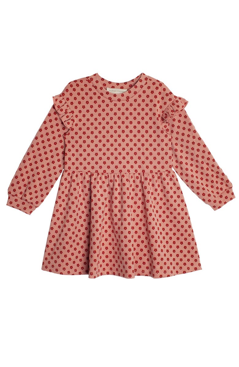 Mabel + Honey Red Velvet Dress, Main, color, Pink