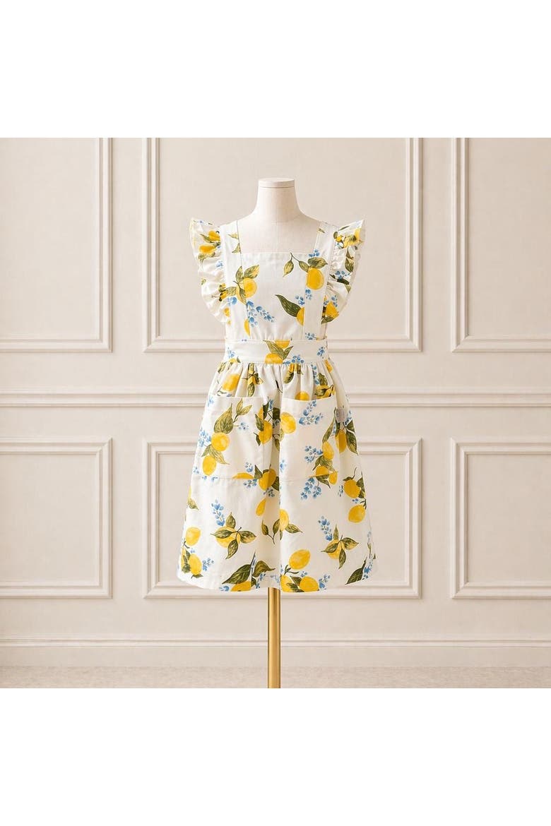 Capri Lemon Little Hostess Apron, Alternate, color, S (2-5)