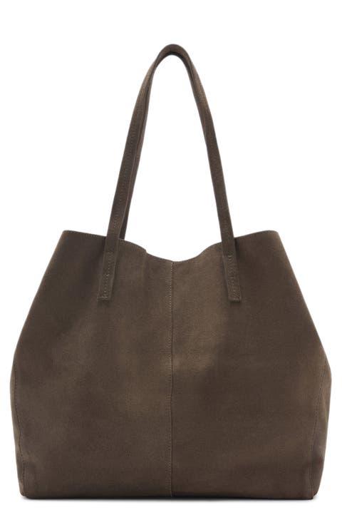 Suede Shopper Bag