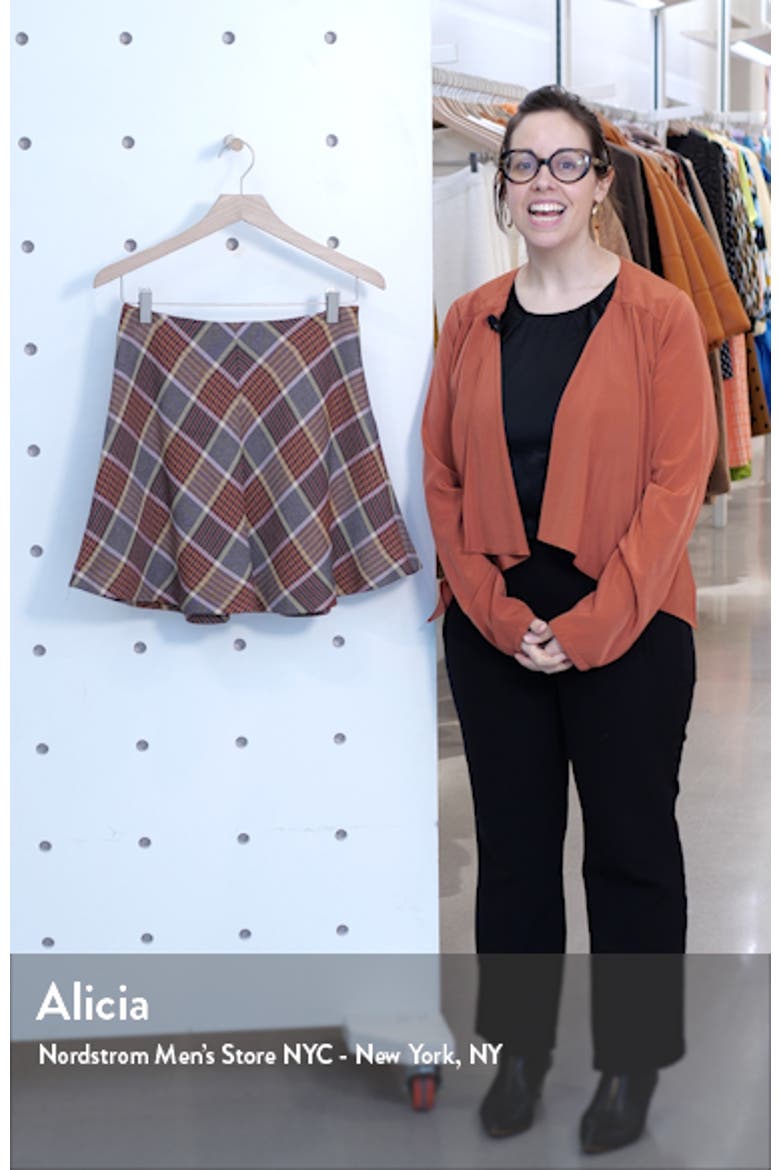 Kora Plaid Flared Miniskirt video