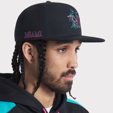 Men's Nike Black Miami Marlins 2025 City Connect Performance Adjustable Hat