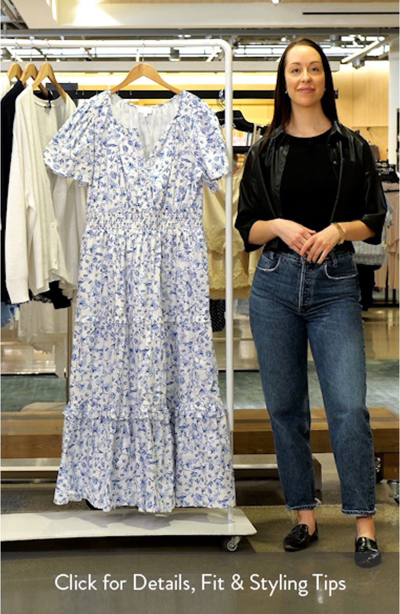 Francine Toile Fabiola Ruffle Maxi Dress, sales video thumbnail