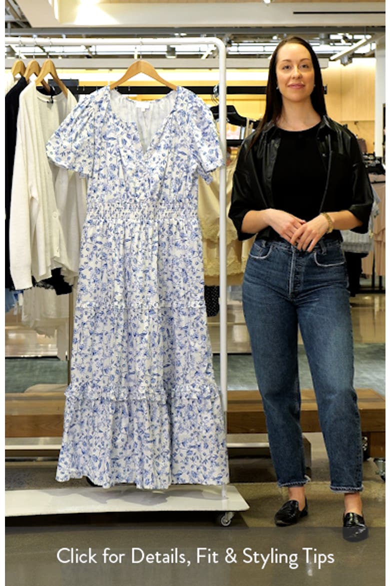 Kearny Floral Print Poplin Top video