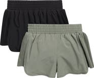 YOGALICIOUS Kids' 2-Pack Dahliana Performance Shorts
