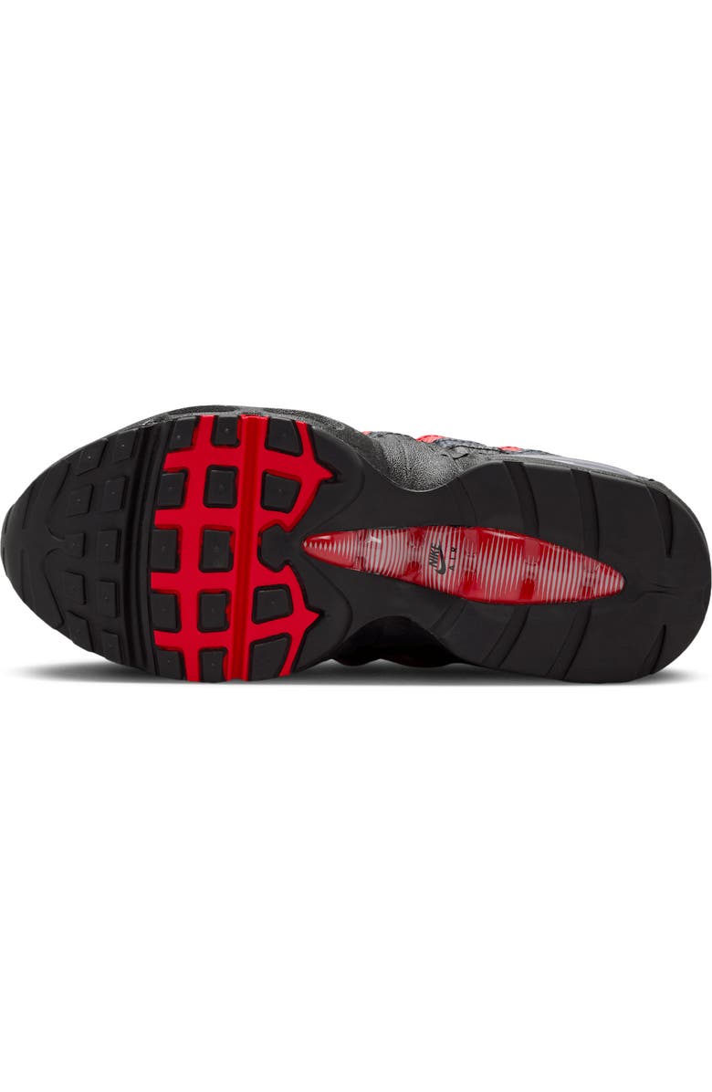 Nike Kids' Air Max 95 SE Sneaker, Alternate, color, Obsidian/ Red/ White/ Gold