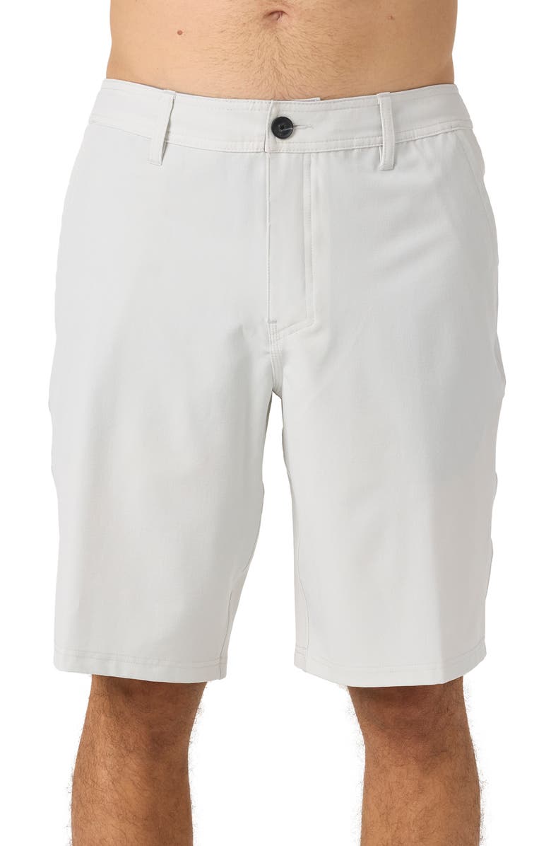 O'Neill Reserve Water Repellent Shorts, Main, color, Heather Fog
