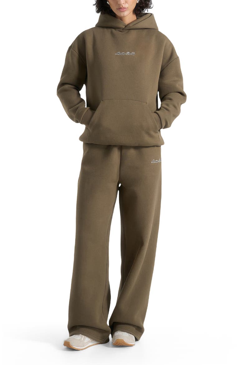 Unisex Signature Relaxed Fit Hoodie, Alternate, color, Olive