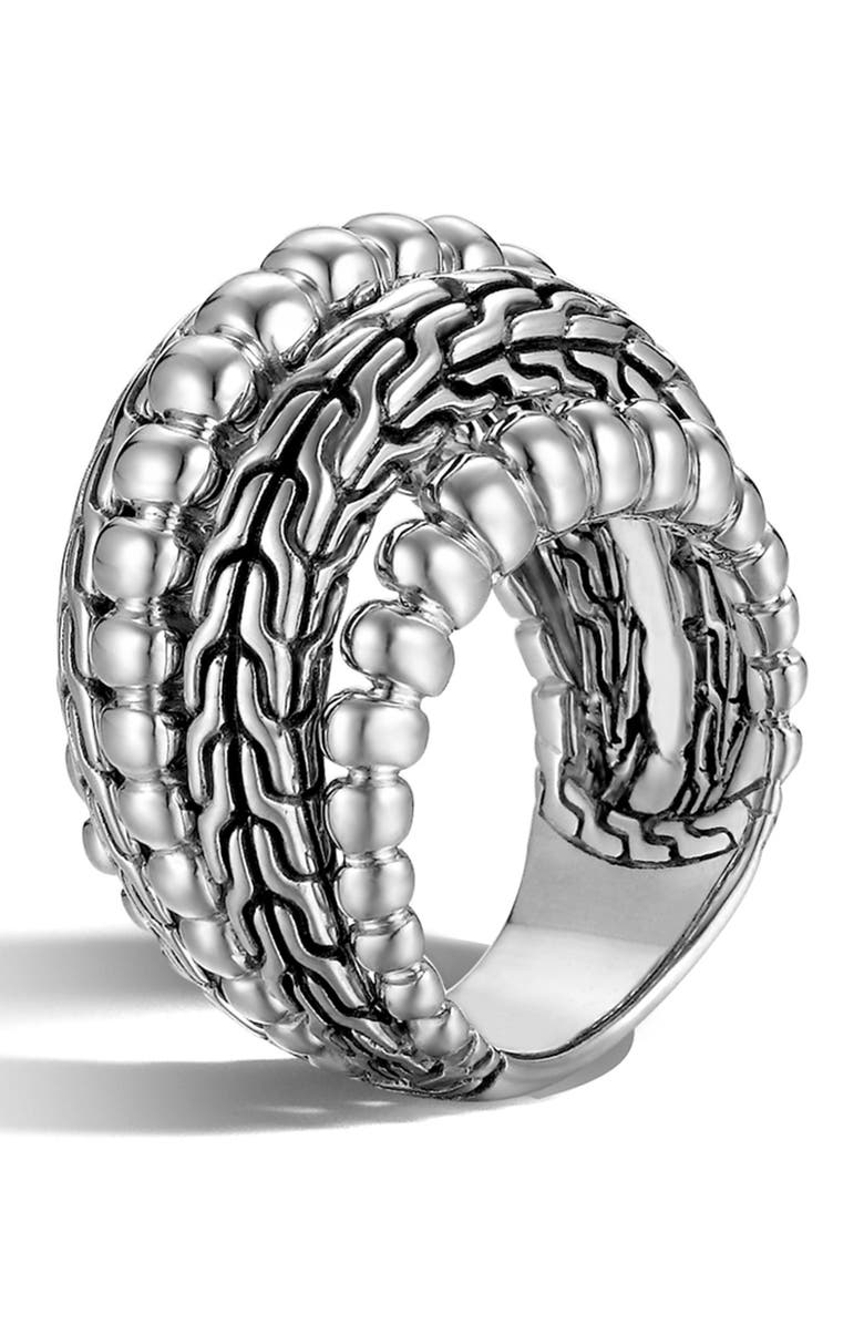John Hardy 'Classic Chain' Dome Ring, Main, color,