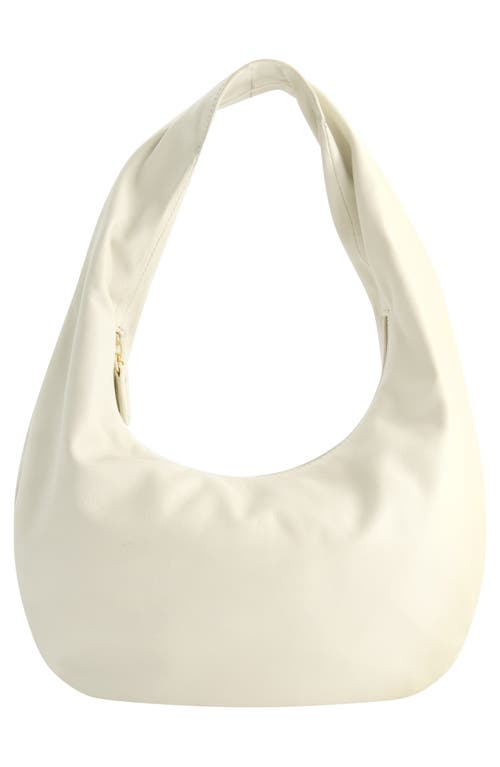 Fred By Fred Segal Rounded Soft Hobo Bag In Off White