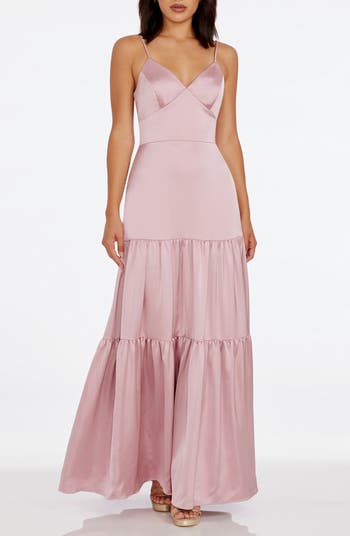 NWT - Dress the Population - Gracelyn Dress in Blush Pink hot - Large