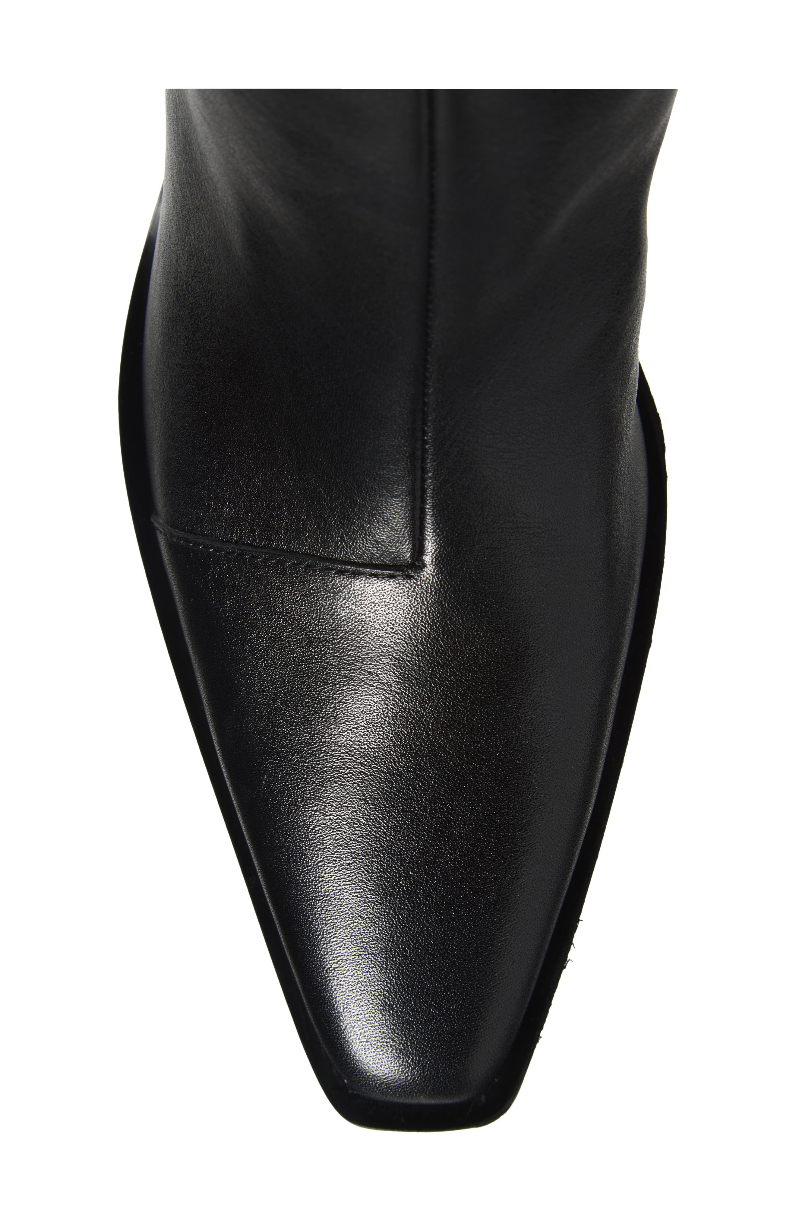 Newbury Leather Knee High Boot, Alternate, color, BLACK