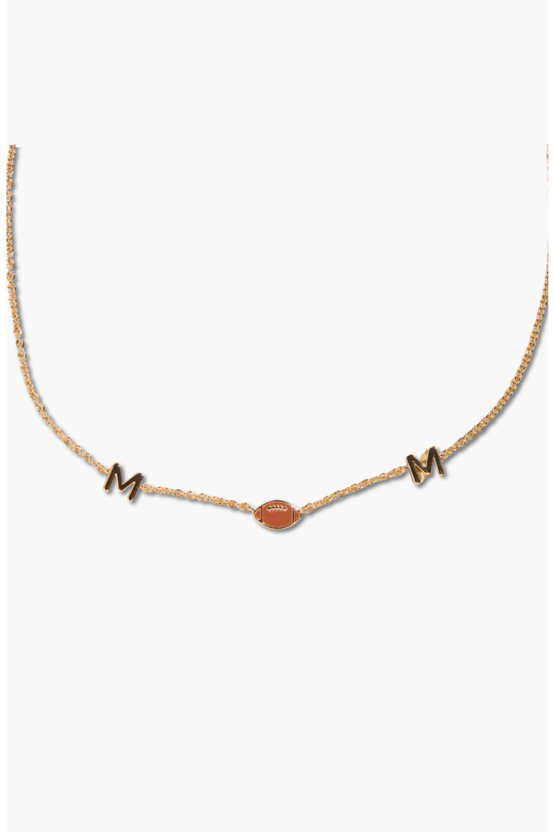 Football Mom Necklace, Alternate, color, Football