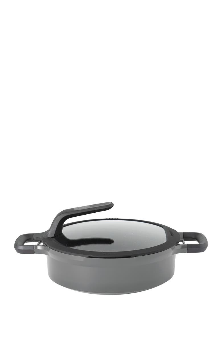 BergHOFF Grey Gem 4.1 qt. Non-Stick Covered 2-Handled Saute Pan, Main, color, Grey
