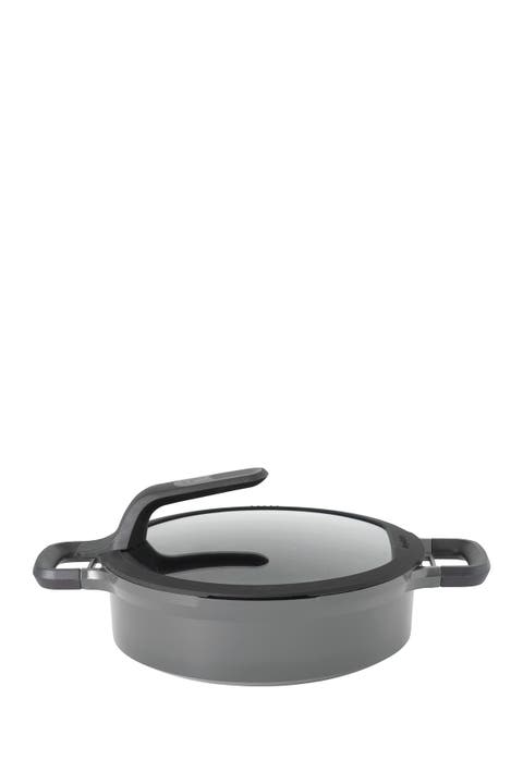 Grey Gem 4.1 qt. Non-Stick Covered 2-Handled Saute Pan