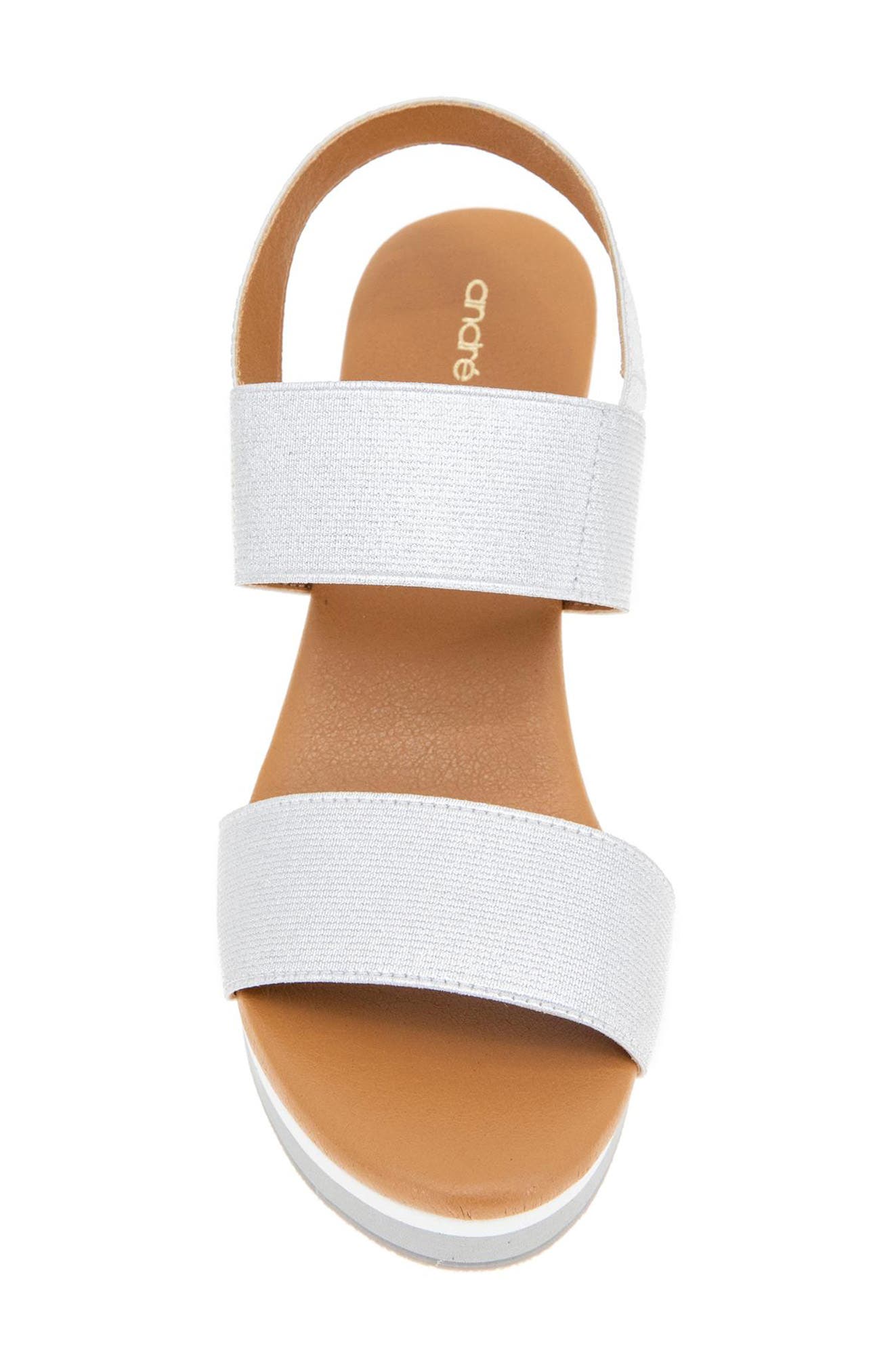André Assous Nikola Slingback Wedge Sandal, Alternate, color, 