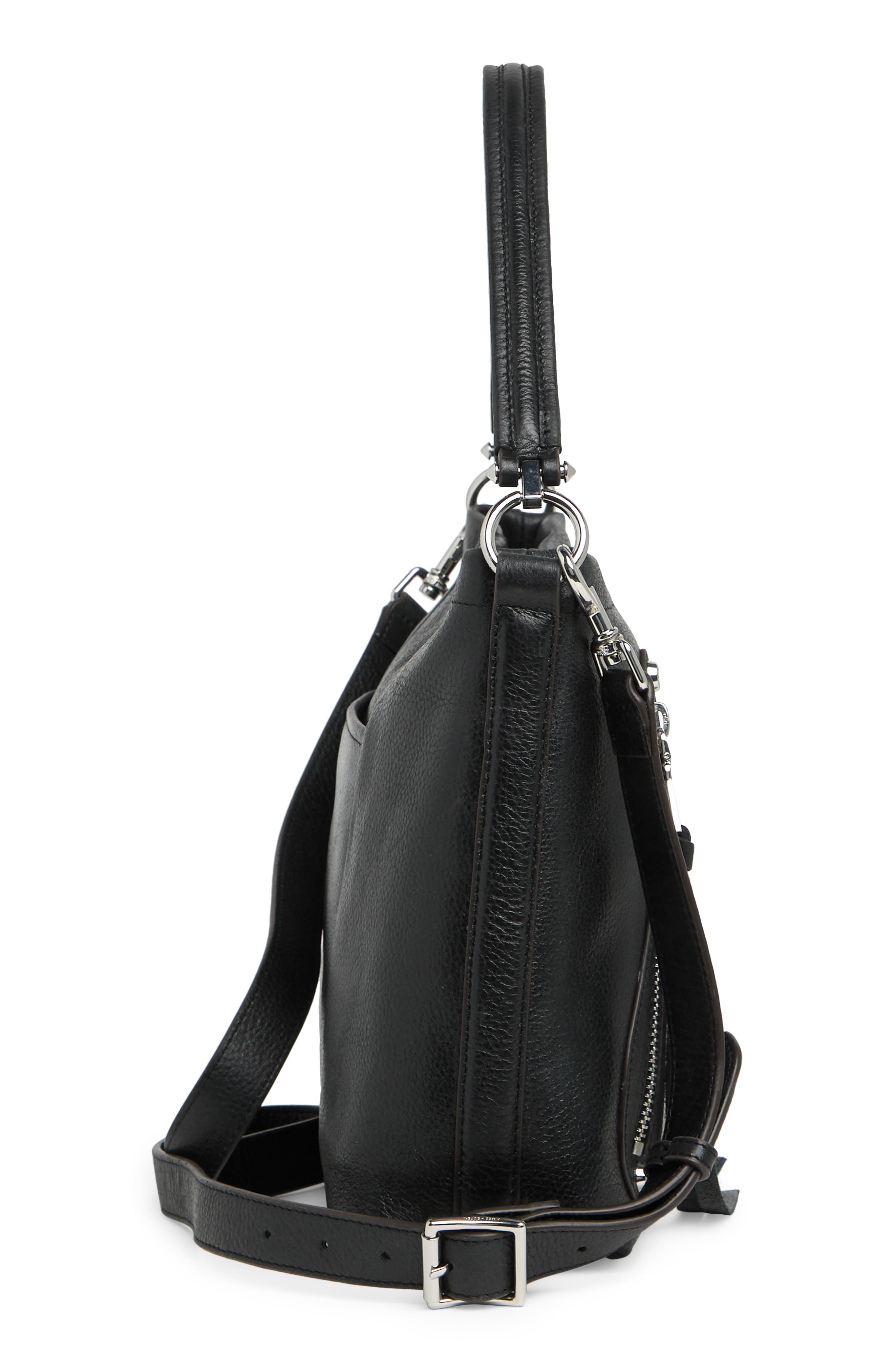 Radiant Convertible Shoulder Bag, Alternate, color, BLACK