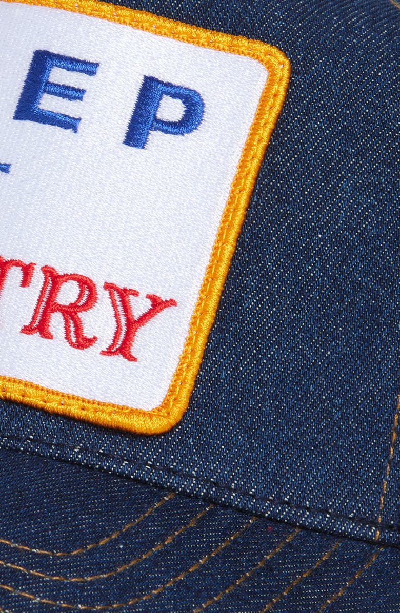 Friday Feelin’ Keep it Country Patch Trucker Hat, Alternate, color, Denim