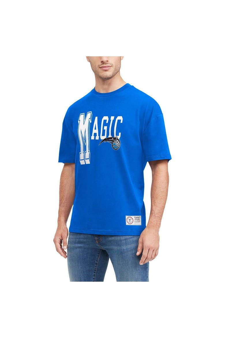 Men's Tommy Jeans Blue Orlando Magic Mel Varsity T-Shirt, Main, color, Blue