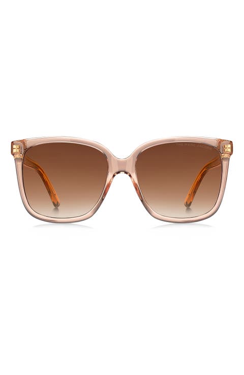 56mm Rectangle Sunglasses