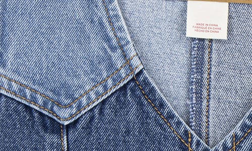 Levi's Kids' Colorblock Denim Vest In Blue