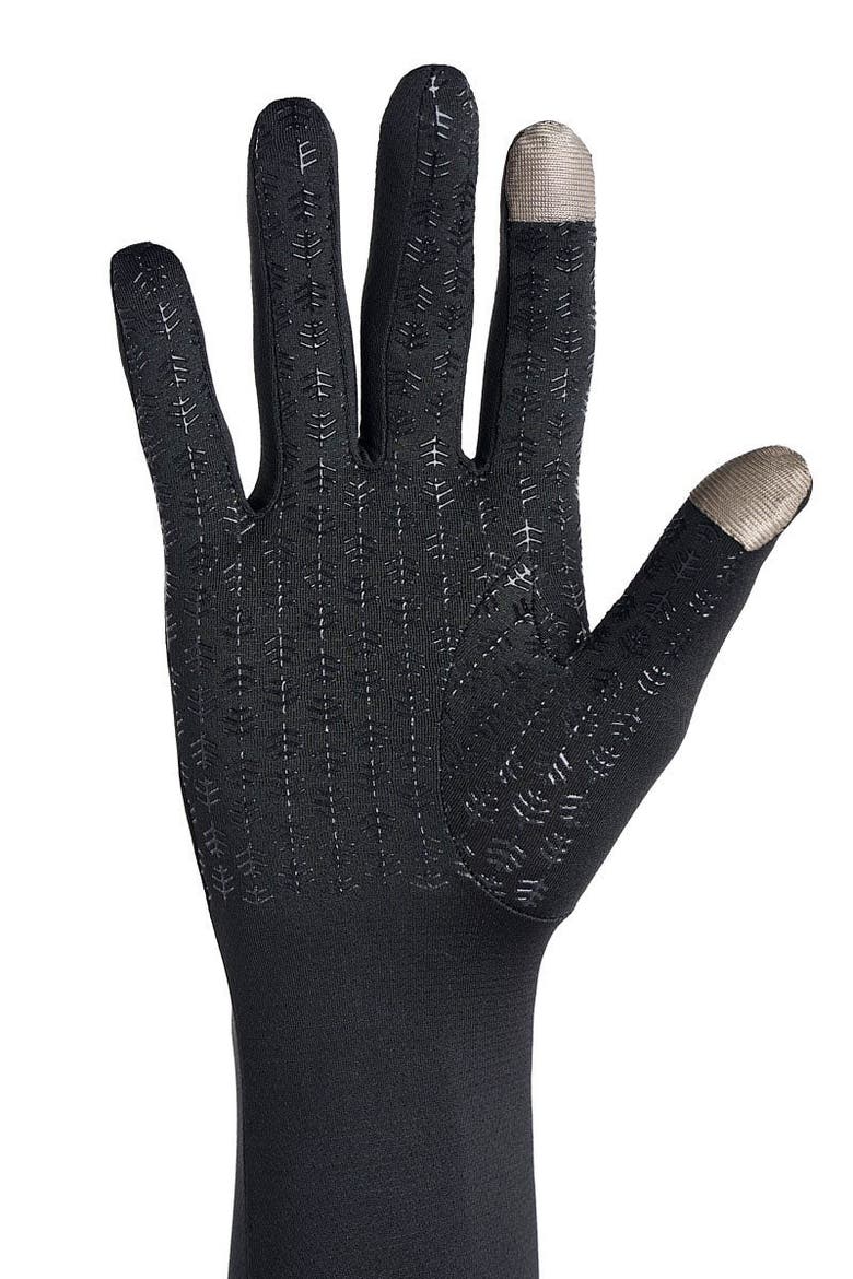 Bona Mid-Length UV Sun Glove with Touchscreen Tips, UPF 50+ Sun Protection, Alternate, color, Black