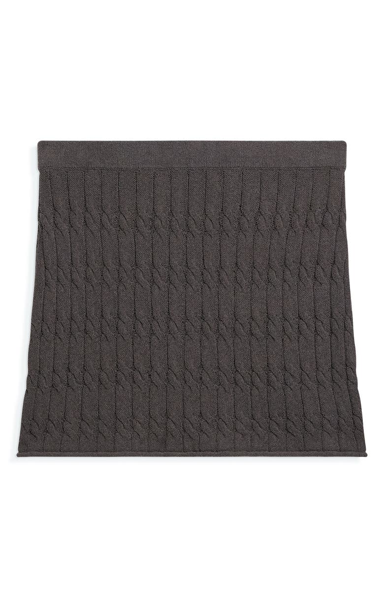 Helmut Lang Cable Knit Miniskirt, Alternate, color, Gravel