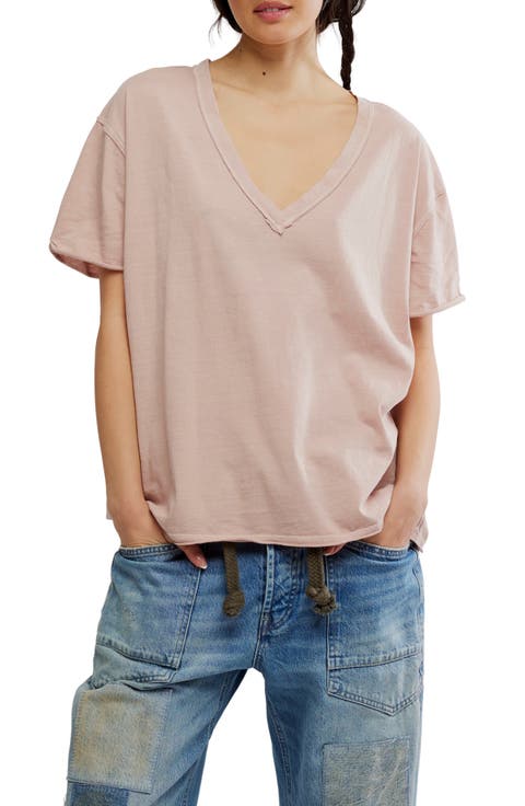 Nina V-Neck Cotton T-Shirt