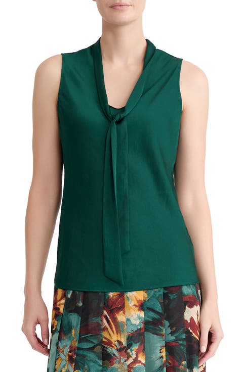 Tie Neck Sleeveless Top