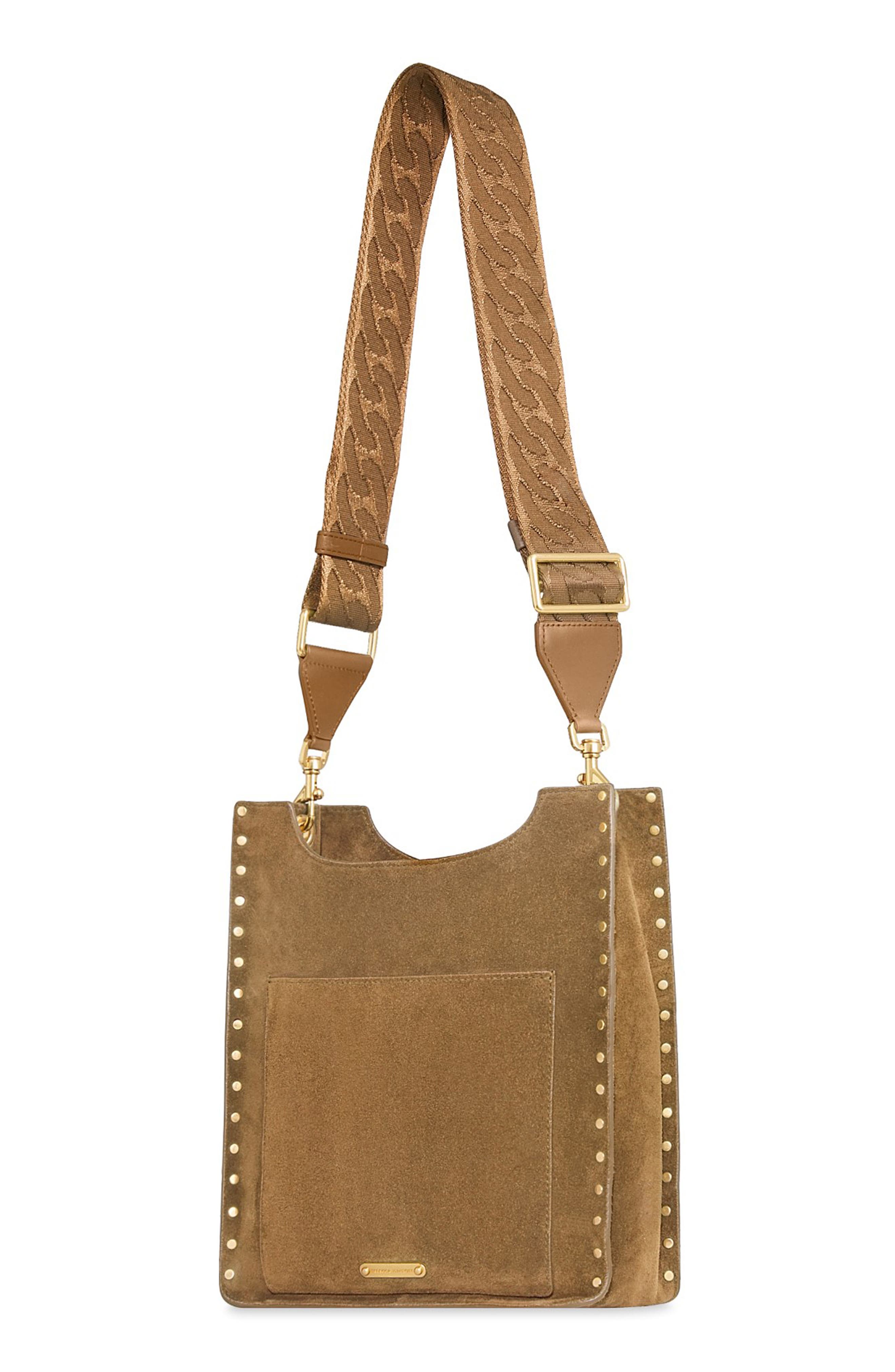 Rebecca Minkoff Medium Darren Feed Crossbody Bag, Alternate, color, Praline