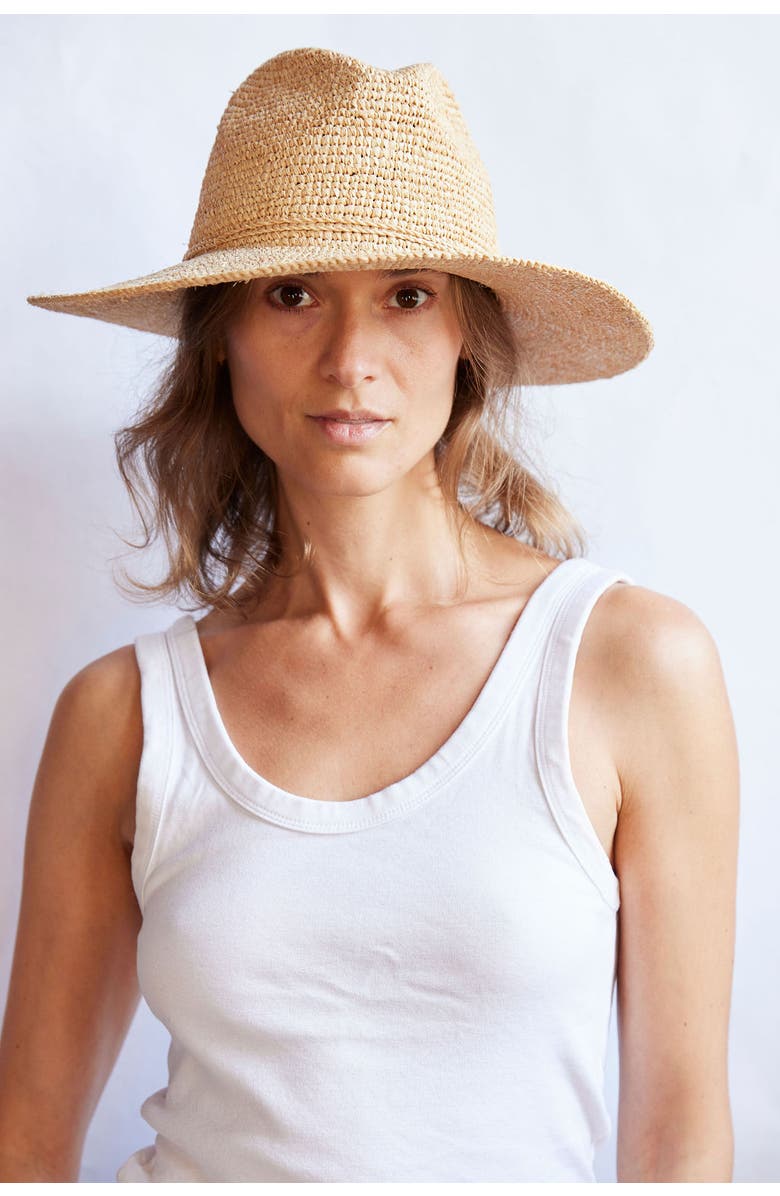 Hat Attack Amelia Fedora, Alternate, color, Natural