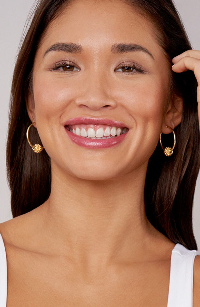 LAGOS Caviar Gold Small Hoop Earrings, Alternate, color,