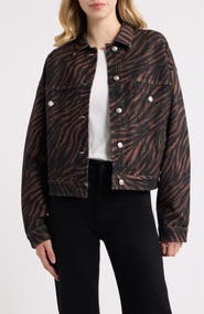 rag & bone Miramar Ponte Zebra Trucker Jacket