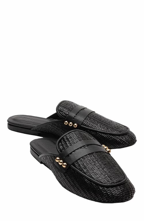 Forever & Always Shoes Patrizia Leather Mule In Black