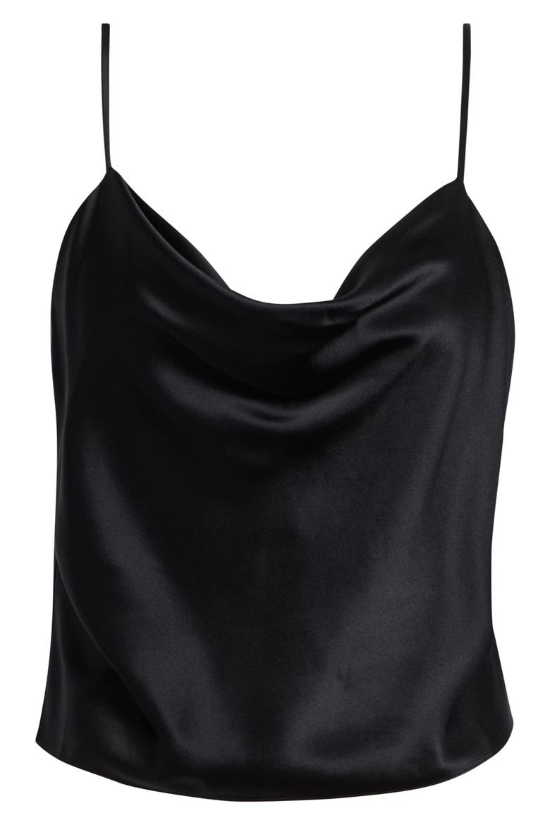 Petit Marta Silk Cami, Alternate, color, BLACK