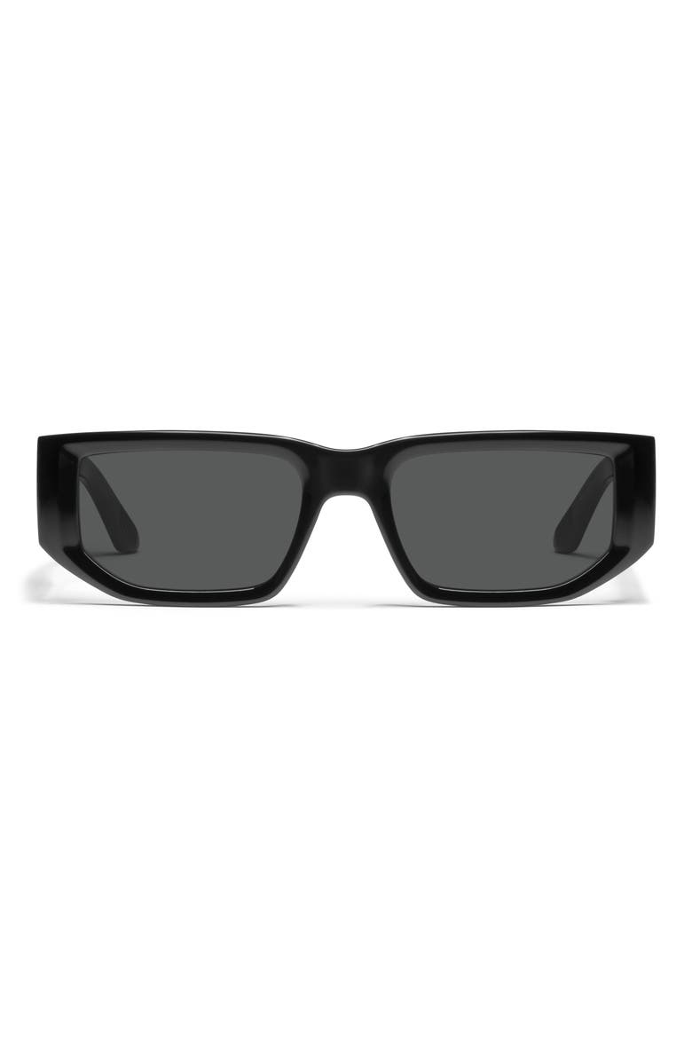 Good Time 54mm Small Rectangular Sunglasses, Main, color, BLACK/ BLACK