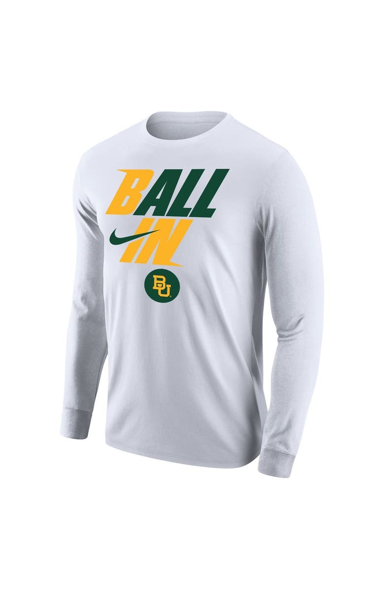 Nike Men's Nike White Baylor Bears Legend Bench Long Sleeve T-Shirt, Alternate, color, 