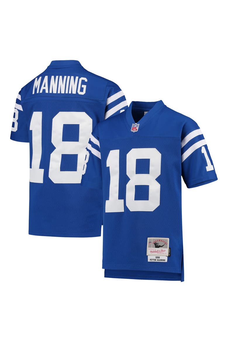 Youth Mitchell & Ness Peyton Manning Royal Indianapolis Colts 1998 Legacy Retired Player Jersey, Alternate, color, Royal