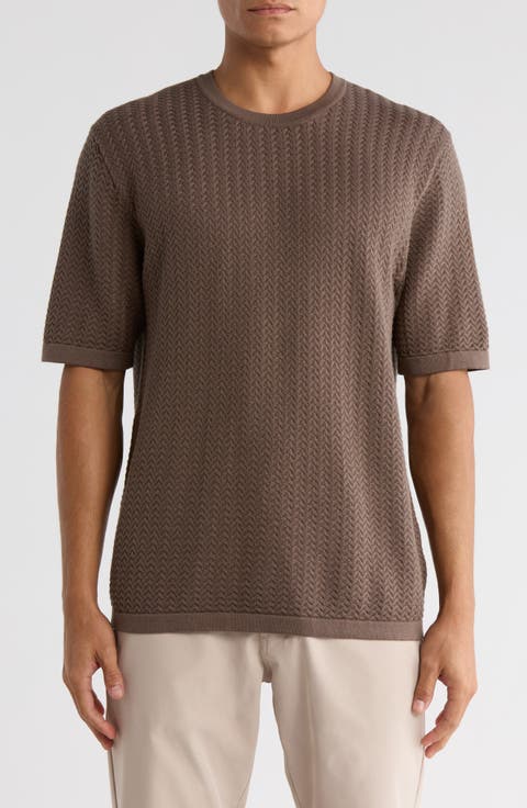 Textured Knit T-Shirt