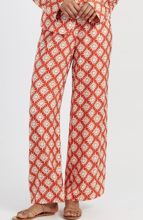 Chinti & Parker Terracotta Laura Whitmore Paradise Trousers In Orange