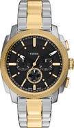 Fossil Machine Chronograph Two-Tone Bracelet Watch, 44mm
