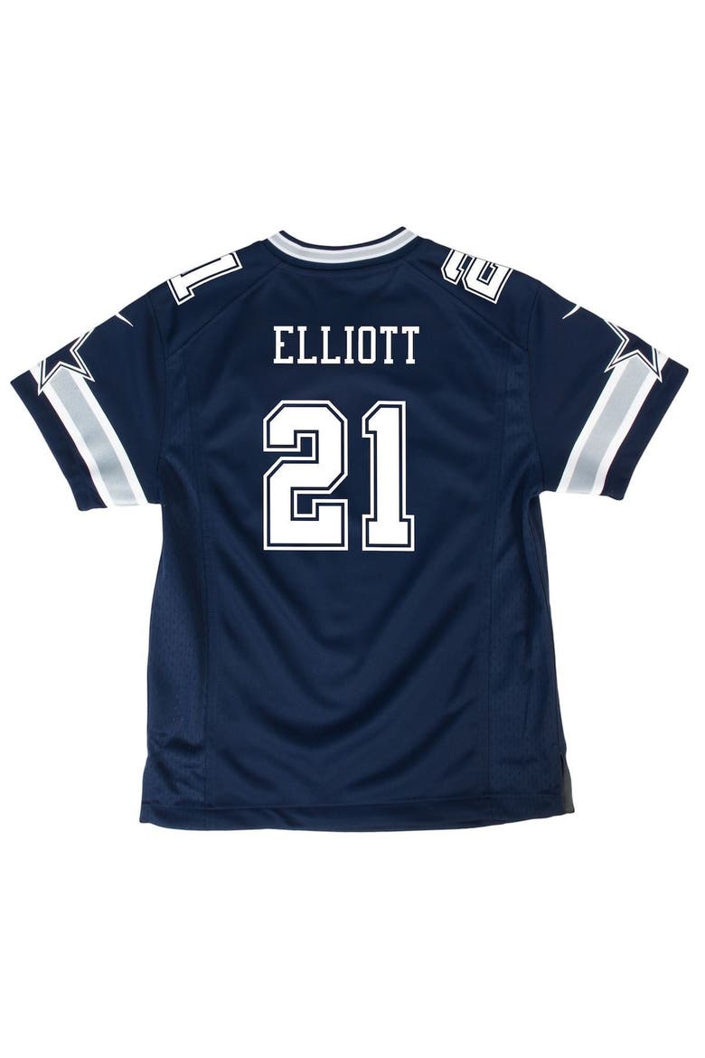 Youth Nike Ezekiel Elliott Navy Dallas Cowboys Game Jersey, Alternate, color, NAVY