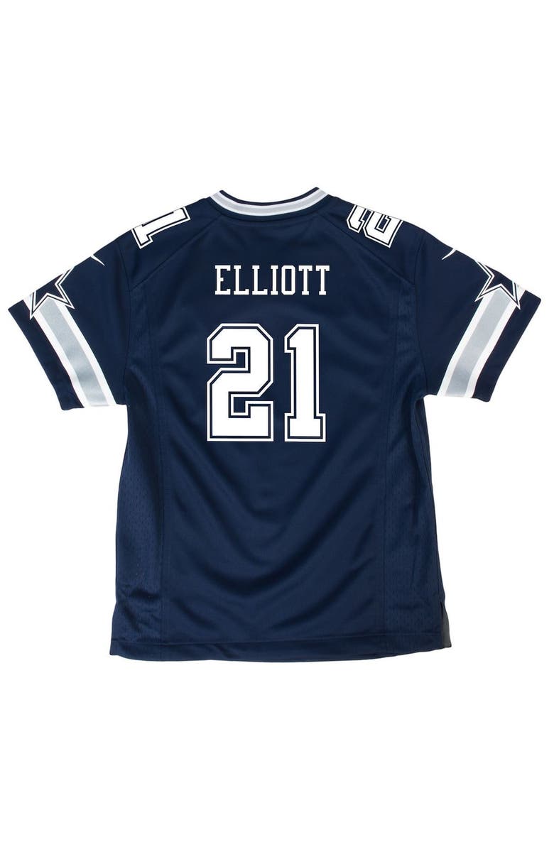 Nike Youth Nike Ezekiel Elliott Navy Dallas Cowboys Game Jersey, Alternate, color, 