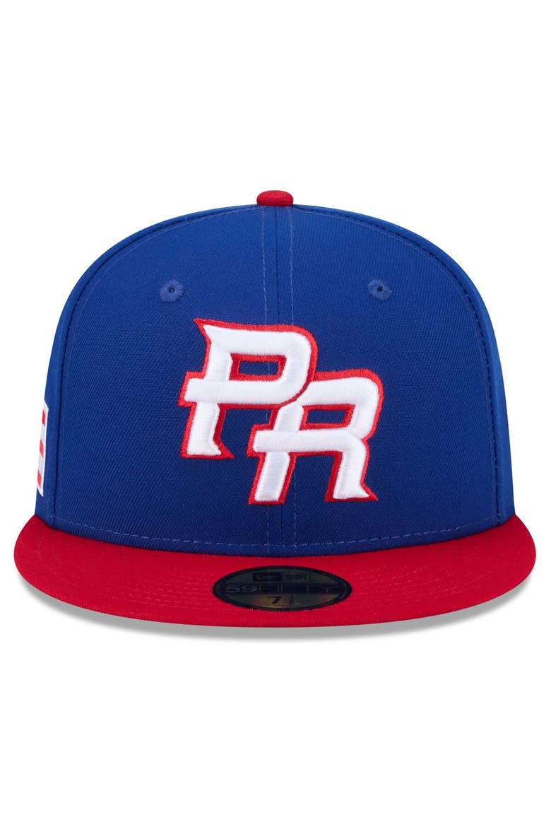 Men's New Era  Blue/Red Puerto Rico Baseball 2026 World Baseball Classic 59FIFTY Fitted Hat, Alternate, color, Blue
