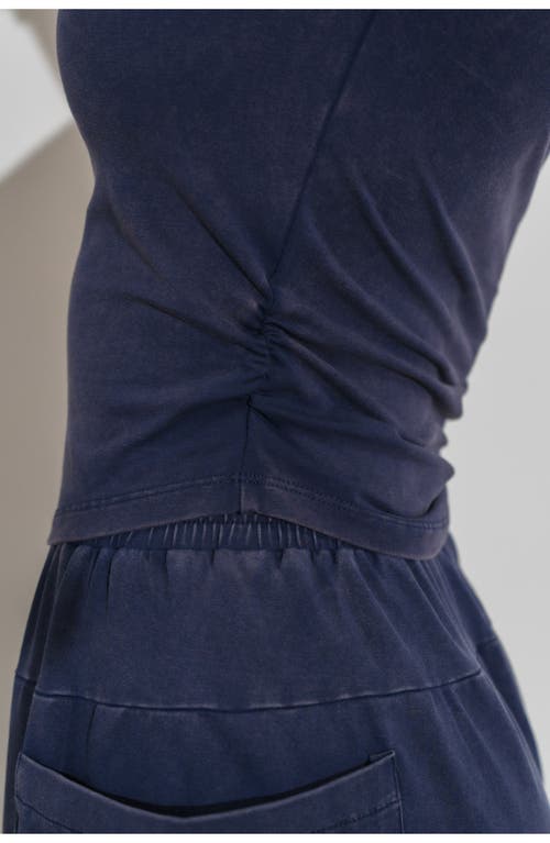 Vitality Essence Scrunch Tee In Blue