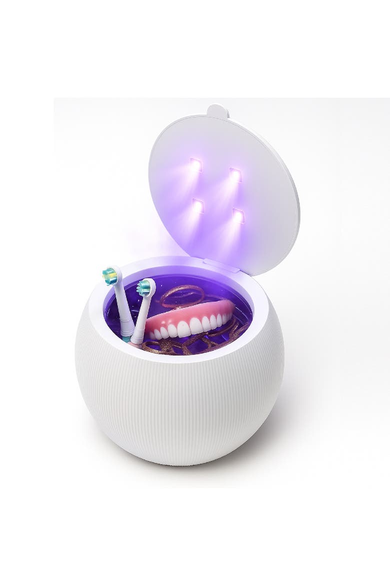 Advanced Oral Care & Hygiene Bundle - Ultrasonic Cleaner Pod + Rechargeable Electric Toothbrush, Alternate, color, White